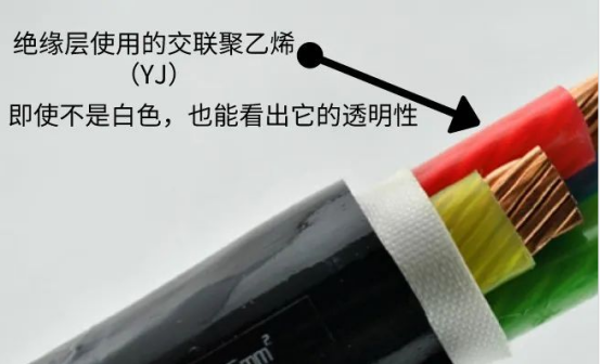 YJV電纜，絕緣透明